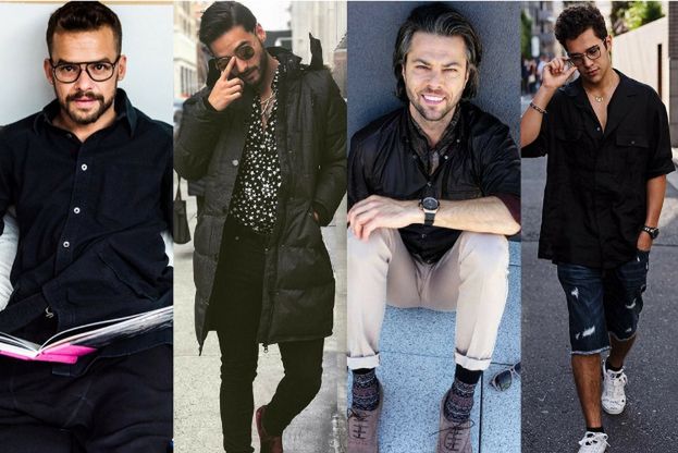 Элегантные черные рубашки - настоящая классика в мире модных звезд