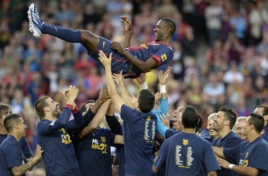 1 червня 2013, 22:51 Переглядів:   Ерік Абідаль провів останній матч у футболці Барселони