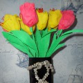 Майстер-клас «Букет тюльпанів»   Тюльпани - прекрасні, чудові, розкішні квіти, які по праву вважаються одними з найкрасивіших квітів